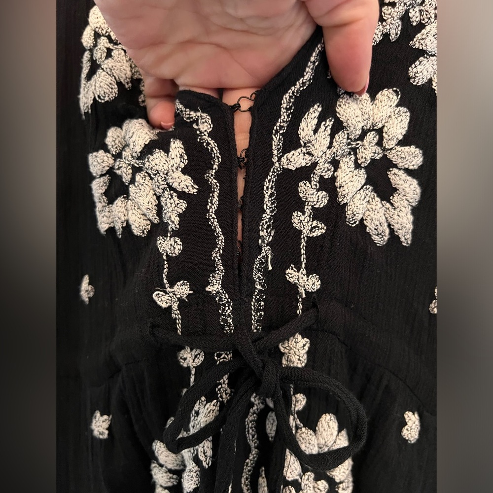 Free People Embroidered Fable Midi Dress View 4